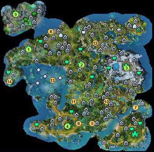 1 - necromancers residence, holy village (The Wrath of Shalassa and The Harvesters) - 3rd mission - The Blood-Dimmed Tide - Maps - Campaign - Might & Magic: Heroes VI Game Guide