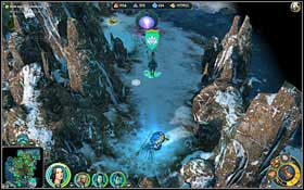 Pearl priestess is lying in between the mountains - 2nd mission - The Winding Stair - Campaign - Might & Magic: Heroes VI Game Guide