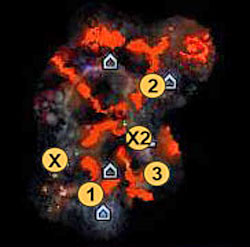 1 - elementals guarding the treasure - 1st mission - The Fury and the Mire - Maps - Campaign - Might & Magic: Heroes VI Game Guide