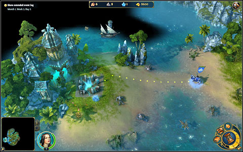 We wont move further until our horse learn how to swim - 1st mission - The Fury and the Mire - Campaign - Might & Magic: Heroes VI Game Guide