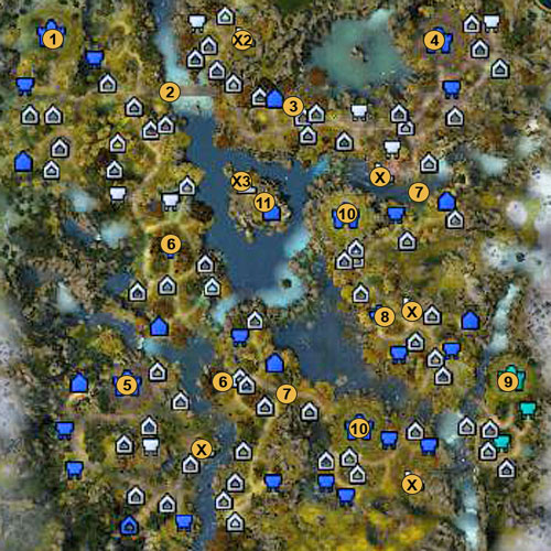 1 - beginning location - 1st mission - Something is Rotten - Maps - Campaign - Might & Magic: Heroes VI Game Guide