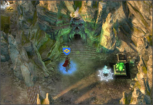 Entry to the dungeon - 2nd mission - Fair is Foul and Foul is Fair - Campaign - Might & Magic: Heroes VI Game Guide