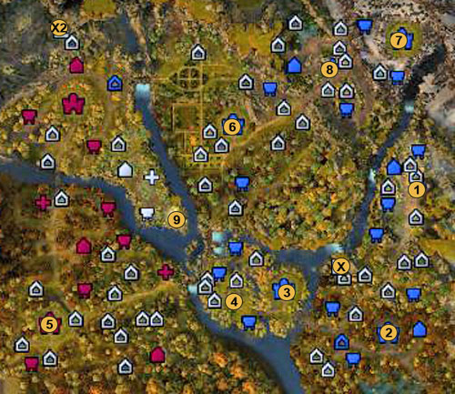 1 - beginning location - 2nd mission - Fair is Foul and Foul is Fair - Maps - Campaign - Might & Magic: Heroes VI Game Guide