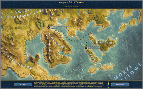 After defeating Sharka heroes move deep into the land - 3rd mission - The Barbarous Seven - Campaign - Might & Magic: Heroes VI Game Guide