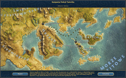 Crucial moment came - will Sandor stand it? - 4th mission - A Wormfull of Deamons - Campaign - Might & Magic: Heroes VI Game Guide