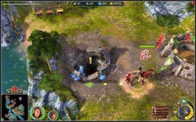 Unconventional entrance to the undergrounds - 4th mission - A Wormfull of Deamons - Campaign - Might & Magic: Heroes VI Game Guide