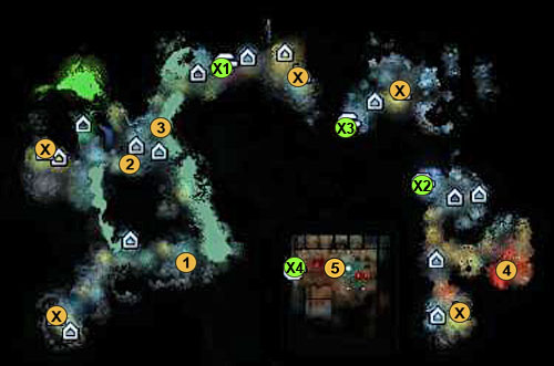 1 - beginning location - 1st mission - In the Wake of Adversality - Maps - Campaign - Might & Magic: Heroes VI Game Guide