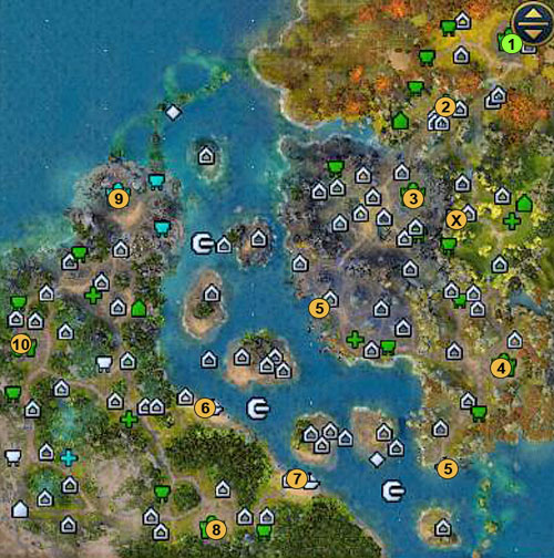 1 - beginning location - 3rd mission - Circumradiant Dawn - Maps - Campaign - Might & Magic: Heroes VI Game Guide