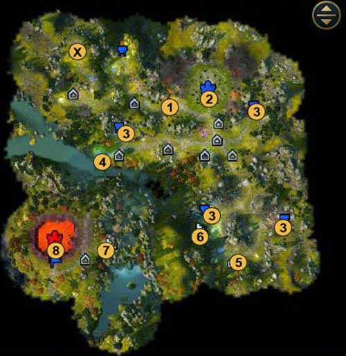 X - beginning of a mission - 1st mission - Griffin Bane - Maps - Campaign - prologue - Might & Magic: Heroes VI Game Guide