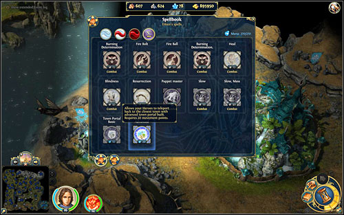 Our heroes can uses portals thanks to theirs spellbooks - Portals - Cities - Might & Magic: Heroes VI Game Guide