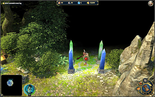 Orcs are good guards. Those stands on the border between blue and green - Control zones - Resources - Might & Magic: Heroes VI Game Guide