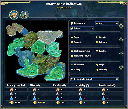 Thats how borders of individual races look like - Control zones - Resources - Might & Magic: Heroes VI Game Guide