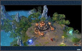 Two portals nearby the fortress. - 3rd mission - In the Forests of the Night - Campaign - Might & Magic: Heroes VI Game Guide