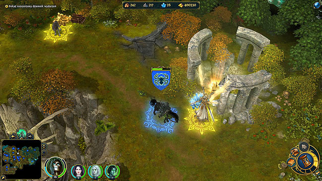 Take the artifact when you defeat them - Gate, Staff of the Netherworld (3,4) - Mission1 - The Fall of the House of Bull (main quests) - Might & Magic: Heroes VI - Danse Macabre - Game Guide and Walkthrough