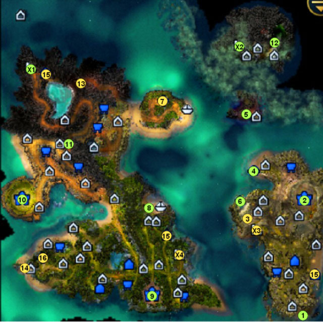 1 - beginning of a mission - Mission I - Map 1 (M1) - Maps - Heroes VI - Pirates of the Savage Sea - Game Guide and Walkthrough