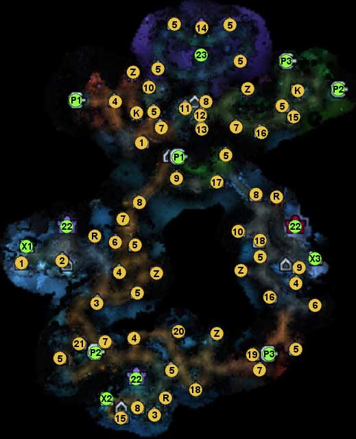 1 - Revelation Crystal (Gives the hero a permanent +1 magic defence bonus - Map 3: underground, locations - The Dungeon campaign, mission 2: maps - Might & Magic: Heroes VI - Shades of Darkness - Game Guide and Walkthrough