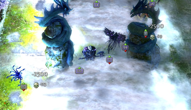 In the first turn you should lower the distance to Kirin and hide your units behind pillars if possible - Oshiro's Curse - Mission 3: The Quest of the Unknown - main quests - Might & Magic: Heroes VI - Shades of Darkness - Game Guide and Walkthrough