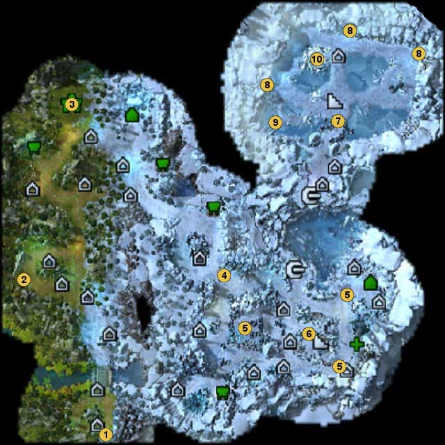 1 - starting location - Map 1: surface, missions - Mission 2: Faint Hope - maps - Might & Magic: Heroes VI - Shades of Darkness - Game Guide and Walkthrough