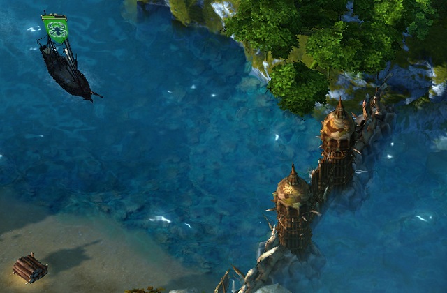 Unfortunately your path will be blocked by yet another gate (M1, 4) - Pirate Forts - Mission 3: Shroud of the Past World - main quests - Might & Magic: Heroes VI - Shades of Darkness - Game Guide and Walkthrough