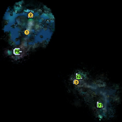 1 - ghost of Crag Hack (Pirate Gold) - Map 5: underground - Mission 3: Shroud of the Past World - maps - Might & Magic: Heroes VI - Shades of Darkness - Game Guide and Walkthrough