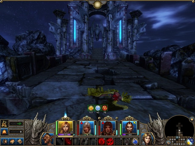 A fight in the bridge - you can already see an altar from here - Promotion to the Windsword - Quests for Advanced Classes - Might & Magic X: Legacy - Game Guide and Walkthrough