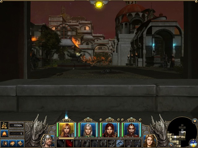 In this fight it is worth to get to the temple door - Battle of Karthal - Act IV - Might & Magic X: Legacy - Game Guide and Walkthrough