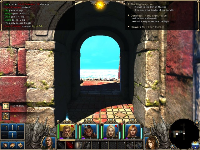 On the last platform, activate the switch. Also, there will appear new enemies - Darkness in the Lighthouse - Act I - Sorpigal - Might & Magic X: Legacy - Game Guide and Walkthrough