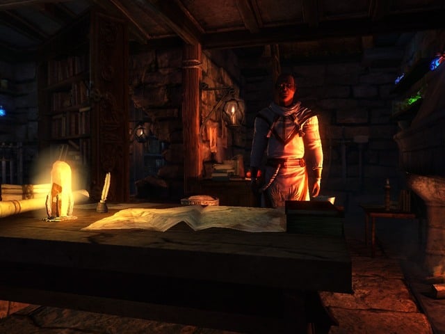 In this light, Hamza looks almost like a demon - The Great Escape - Act III - Karthal - Might & Magic X: Legacy - Game Guide and Walkthrough