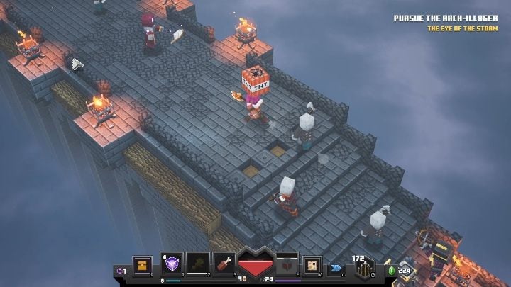 If you notice that the amount of your health is decreased then try to avoid the edges of the map and exploding barrels - Minecraft Dungeons: Number of lives - Starting tips - Minecraft Dungeons Guide