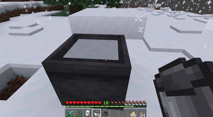 Loose snow can be found high in the mountains - Minecraft Caves & Cliffs: Loose snow - location, moving - Raw materials and blocks - Minecraft Guide