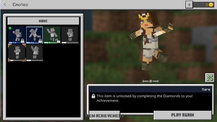 The following animations were added along with version 1 - Minecraft: Emotes - Basics - Minecraft Guide