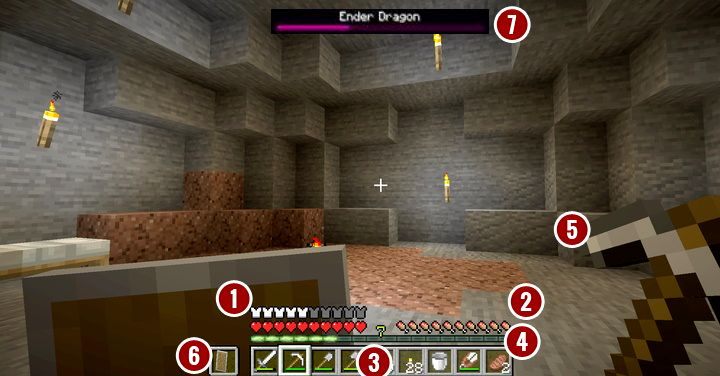 The in-game interface - Minecraft: The interface - survival guide - How to survive - a survival guide - Minecraft Guide