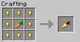 It boosts the effect of healing and satisfying hunger, and is used for breeding horses as well as a component of potions - Minecraft: Food - recipes, list, crafting - Recipes - Minecraft Guide