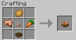 This is a fairly complex recipe that will allow you to restore half of health and the same amount of Saturation (resistance to hunger) - Minecraft: Food - recipes, list, crafting - Recipes - Minecraft Guide