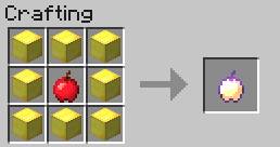 The Enchanted Golden Apple can be eaten when your hunger bar is full - Minecraft: Food - recipes, list, crafting - Recipes - Minecraft Guide