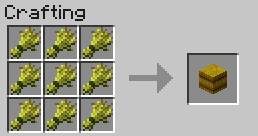 Wheat can be arranged into a bale - Minecraft: Food - recipes, list, crafting - Recipes - Minecraft Guide