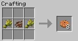 One cookie restores one point of hunger - Minecraft: Food - recipes, list, crafting - Recipes - Minecraft Guide