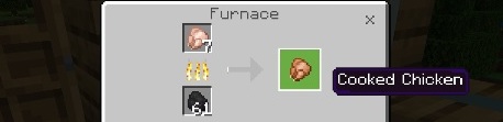 Cooked chicken is fried poultry - Minecraft: Food - recipes, list, crafting - Recipes - Minecraft Guide