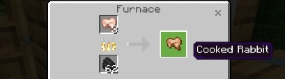 A Cooked Rabbit is a fried piece of rabbit meat - Minecraft: Food - recipes, list, crafting - Recipes - Minecraft Guide