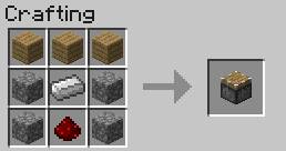 The Piston moves the block in front of it whenever it receives the redstone signal - Minecraft: Redstone, transportation - recipes, list, crafting - Recipes - Minecraft Guide