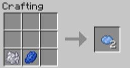 A mixture of bone meal and Lapis Lazuri - Minecraft: Decorative elements - recipes, list, crafting - Recipes - Minecraft Guide