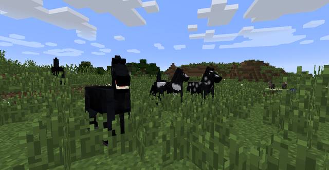 Horses have different types and variants that determine their appearance - Minecraft: Animals, mobs - Mobs - creatures of the world - Minecraft Guide