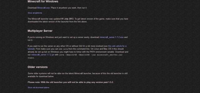 The download section - Minecraft: Own server - how to start? Multiplayer guide, tips - Multiplayer - Minecraft Guide