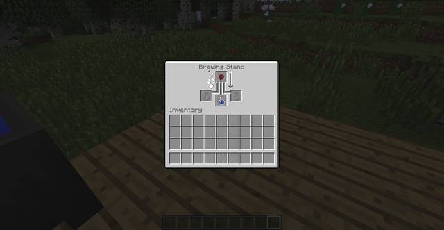 The brewing stand interface - Minecraft: Potions - how to make them? How to brew? - FAQ - Minecraft Guide