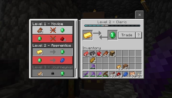 You receive experience points every time you trade with villagers - Minecraft: Experience - how to gain? - FAQ - Minecraft Guide