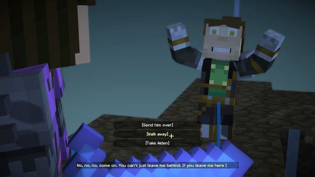 Your next important choice is connected with Aiden - Important choices - Minecraft: Story Mode: A Telltale Games Series - Game Guide and Walkthrough