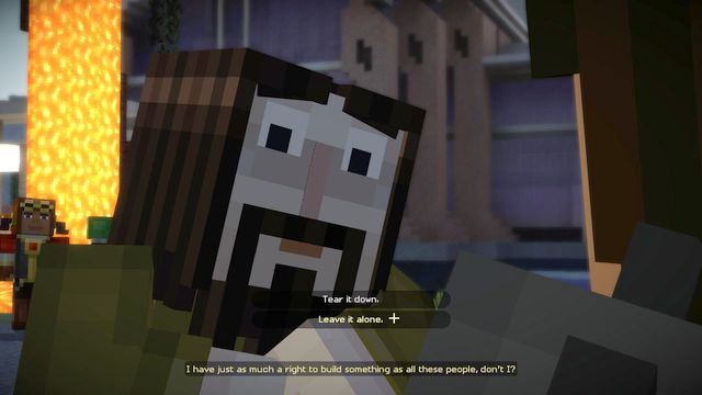 At this point, you will face the first important choice - Chapter 2 - Walkthrough - Minecraft: Story Mode: A Telltale Games Series - Game Guide and Walkthrough