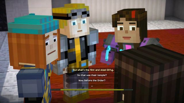 But whats the flint and steel DO - Chapter 2 - Walkthrough - Minecraft: Story Mode: A Telltale Games Series - Game Guide and Walkthrough
