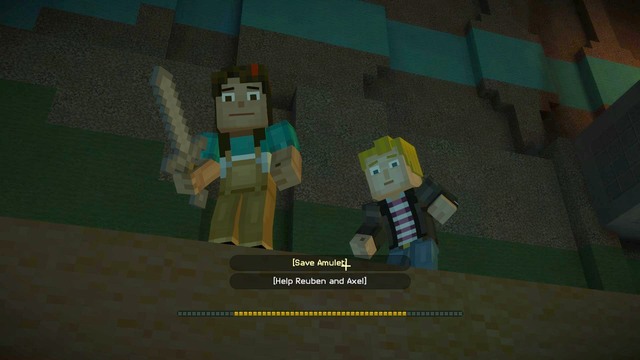 The first important choice that you make is in the first chapter of this episode - Important choices - Minecraft: Story Mode: A Telltale Games Series - Game Guide and Walkthrough