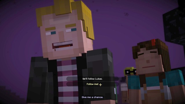 Another important choice is the one that you make at the Edge - Important choices - Minecraft: Story Mode: A Telltale Games Series - Game Guide and Walkthrough